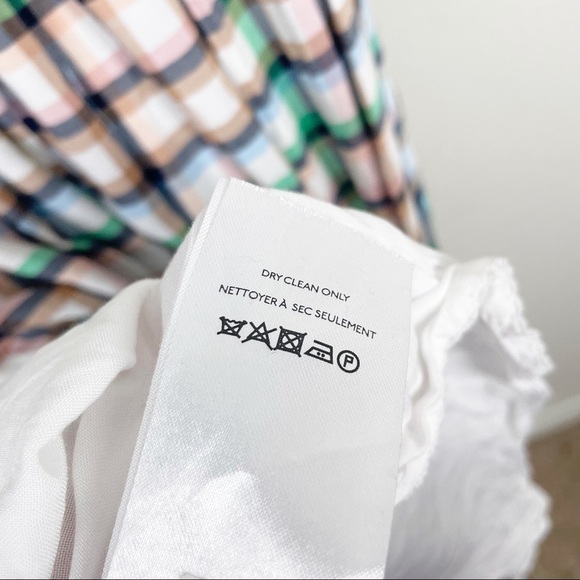 Anthropologie Maeve Cerie Picnic Plaid Square Neck Smocked Midi Dress Casual - Picture 8 of 8